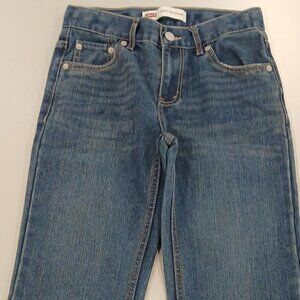 Boys Levi's 505 Jeans Sz12 Str Leg Denim Medium Wash Rise 9" 5 Pockets 26W 27L